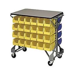 AKRO MILS Shelf Top Bin Carts   Gray  Industrial 