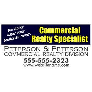  3x6 Vinyl Banner   Commercial Realty Specialist 