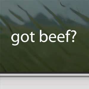  Got Beef? White Sticker Cows 3OH3 Farmer Laptop Vinyl 