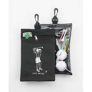  Ladys Golf Pouch with Clear Side
