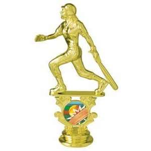   Female Softball Trophy Motion Graphic Figure Trophy