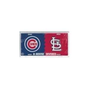 Cardinals/Cubs House Divided License Plates  Sports 