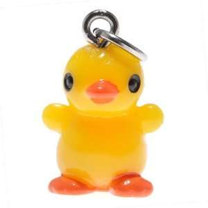  Roly Polys 3 D Hand Painted Resin Cute Yellow Chick Charm 