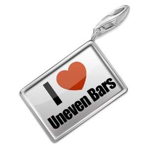  FotoCharms I Love Uneven Bars   Charm with Lobster Clasp 