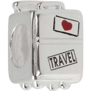 Petite Love to Travel Bag Suitcase Sterling Silver and Enamel fits 