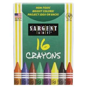  Sargent Art 22 0533 16 Crayons, Tuck Box Arts, Crafts 