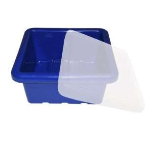   Early Childhood Resource ELR 0801 BL Square Tray with Lid   Blue Baby