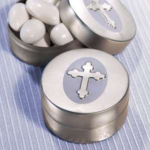  Silver Cross Design Mint Tins