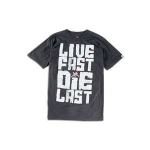 Young & Reckless Live Fast Die Last T Shirt   Men  Sports 