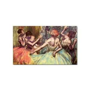  Four Dancers Behind the Scenes 2 By Edgar Degas Magnet 