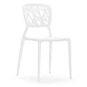  Zuo 100330 Divinity Chair in White   Set of 6 100330