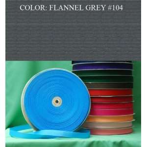 50yards SOLID POLYESTER GROSGRAIN RIBBON Flannel Grey #104 2 1/4~USA