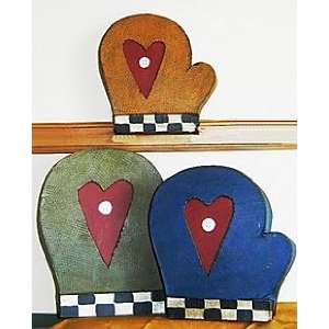  Folk Heart Mitten Boxes (3) by Rick Conant Arts, Crafts 