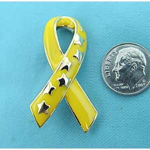  Troop Awareness ~ Yellow Ribbon Fashion Pin Everything 