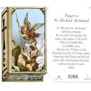  Saint Michael the Archangel Holy Bible Prayer Card 