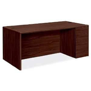  Hon H10787R Single Pedestal Desk w/ Right Box/Box/File (72 