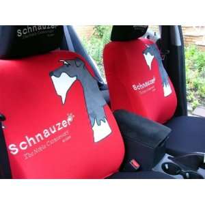  Schnauzer the Dog Universal Car Seat Cover   10pcs Full 