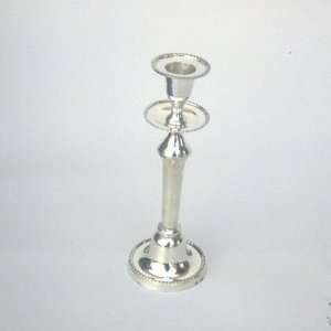 REAL SIMPLEA HANDTOOLED HANDCRAFTED SILVER PLATED CANDLE HOLDER
