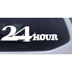 24 Hour Thick Store Window Sign Business Car Window Wall Laptop Decal 