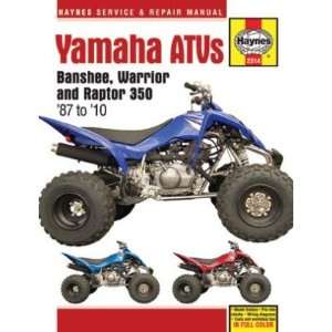  Yamaha Banshee, Warrior, & Raptor Haynes Repair Manual 