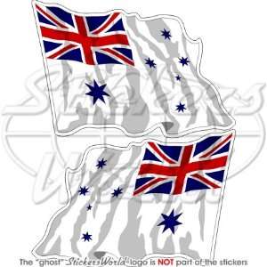 AUSTRALIA Australian Navy RAN Waving Flag 4,7 (120mm) Vinyl Bumper 