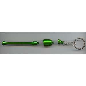  MUSHROOM Keychain Pipe NEW 3 1/4 Green Metal Pipe 