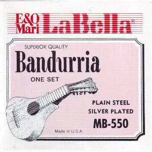  La Bella Banduria Metal 12 Strings in 6 Unison Courses 