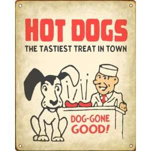  Retro Hot Dog Stand Sign   Hot Dogs Dog Gone Good 
