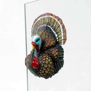  Thanksgiving Turkey Fly Through Window Magnet Pet 