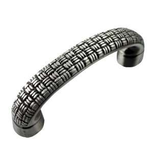  Mng   Rattan Handle (Mng14611) Satin Silver Antique