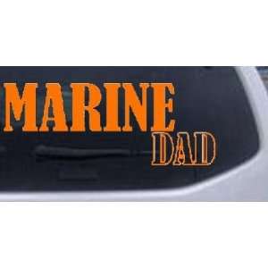 Orange 40in X 15.3in    Marine Dad Military Car Window Wall Laptop 