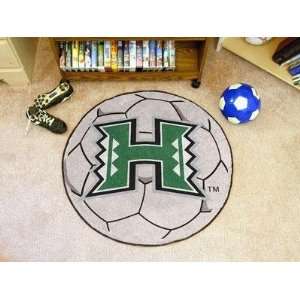  Hawaii Warriors Soccer Ball Shaped Area Rug Welcome/Bath 