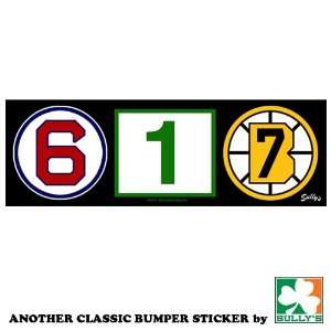  617 (Boston Retired Numbers) Sticker Automotive