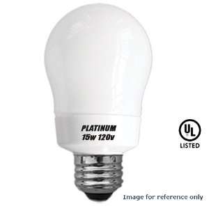  PLATINUM Compact Fluorescent 15w A Shape Light Bulb