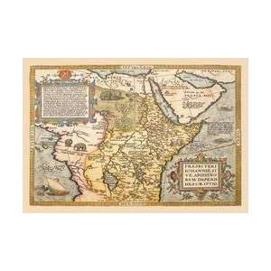 Map of Northeastern Africa 12x18 Giclee on canvas 