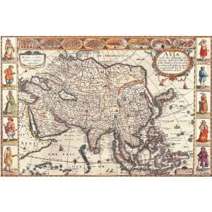 Antique Map   Asia, 1626   Canvas By John Speed High Quality Art 