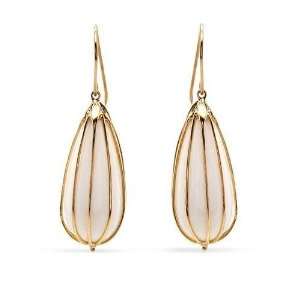  FPJ 18.45.ctw Agate 14K Gold Earrings FPJ Jewelry