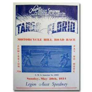  1934 Legion Ascot Speedway Poster Print