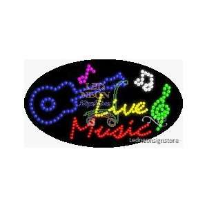  Live Music LED Business Sign 15 Tall x 27 Wide x 1 Deep 