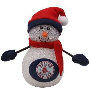 Boston Red Sox 4 Inch Tabletop Snowman (Set of 2) Sports 