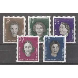   GermanyDDR B4953 Portraits In Gray Type 19571958 