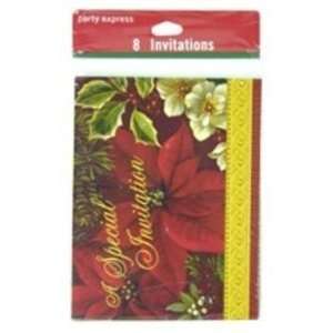  Brand Name Christmas Floral Invitation Card Case Pack 72 