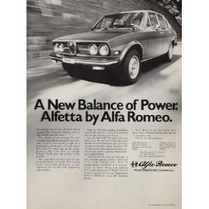  1976 Alfa Romeo Alfetta Sedan Road & Track Print Ad 
