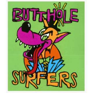  Butthole Surfers   Logo with Dog on Green   Sticker 