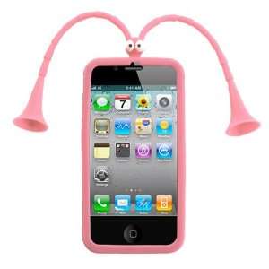  Pink critEAR Skin Cover For APPLE iPhone 4S/4/4G Cell 