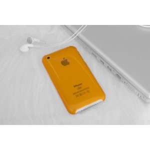   Clear Orange Hard Case Back Cover for iPhone 3G / 3GS 