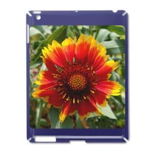 iPad 2 Case Royal Blue of Blanket Flower (like Daisy or Sunflower)