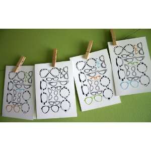  Paper Ink & Earth    Four Eyes note cards