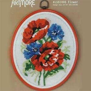  Flower Longstitch Kit Arts, Crafts & Sewing