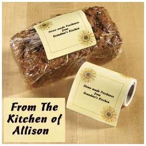  Pers Sunflower Kitchen Labels 50/Roll